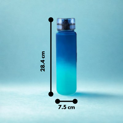 gourde plastique hauteur 28.4cm largeur 7.5cm