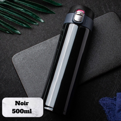gourde thermos noir