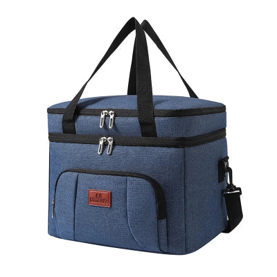 sac repas isotherme bleu