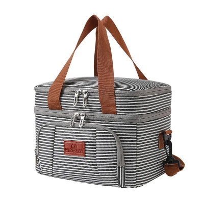 sac repas isotherme rayures