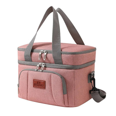 sac repas isotherme rose