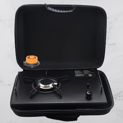 Réchaud à gaz camping - CampGasStove - Noir