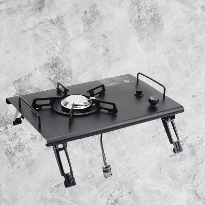 Réchaud à gaz camping - CampGasStove - Noir