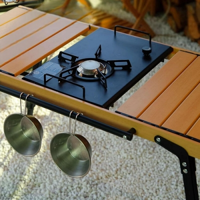Réchaud à gaz camping - CampGasStove - Noir