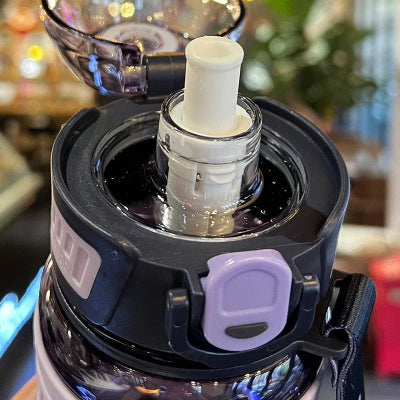 gourde 1 litre paille