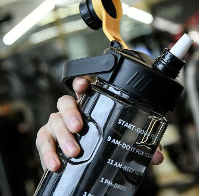 gourde 1.5 litre paille
